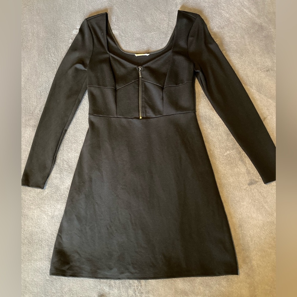 Sexy Black Long Sleeve Dress